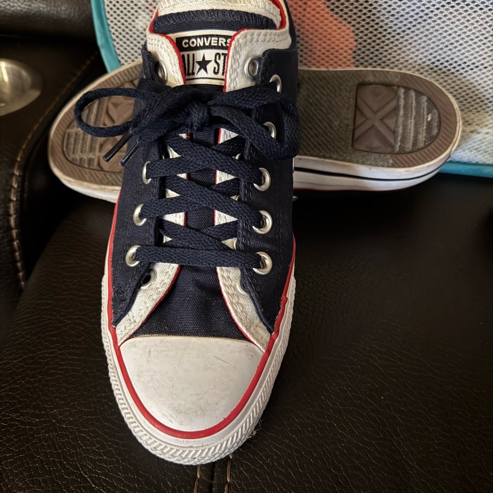 Converse Navy and White Athletic Shoes